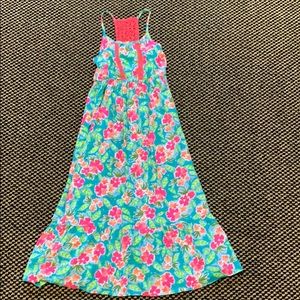 Cat & Jack Hawaiian, Flower, Luau girls maxi dress